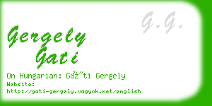 gergely gati business card